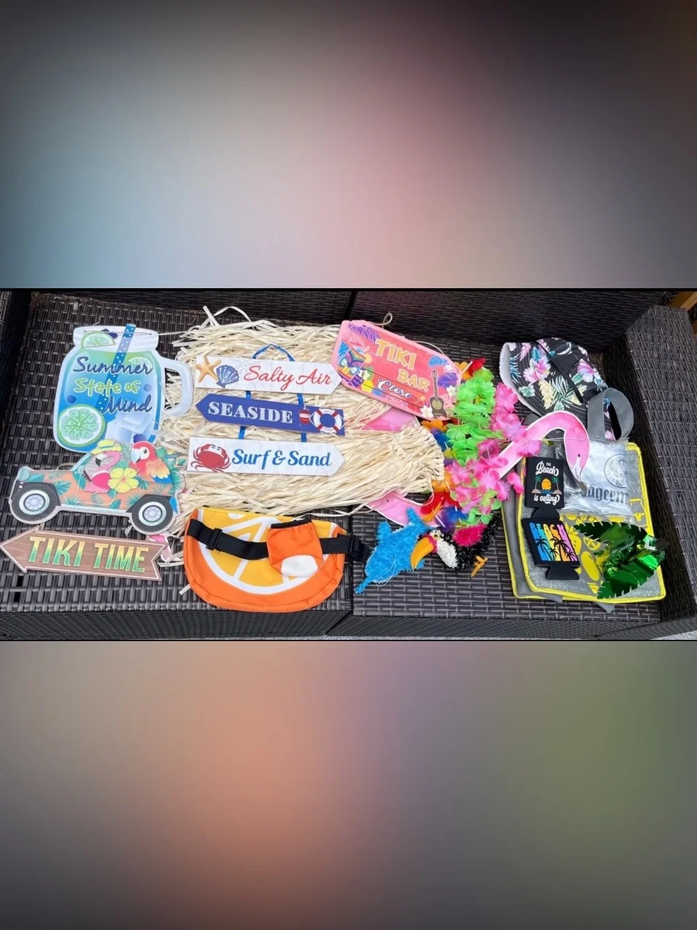 Beach Summer Tiki Bar Birthday Party Decorations Bundle